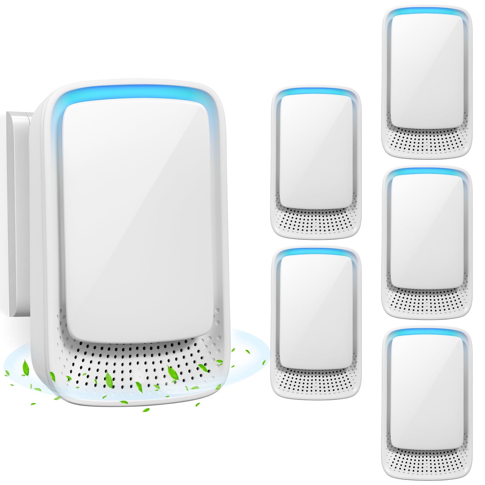 Plug In Air Purifier 4 Pack: Air Ionizer for Home,Negative Ion Generator - Quiet Operation - Air Freshener for Bedroom, Office, Kitchen,Odor,Smoke Dust,Mini Air Cleaner (4)