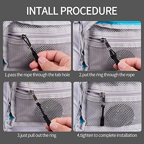 Zipper Pulls Universal Replacement Zipper Pull Zipper Tab Replacement Small Zipper Pulls for Backpack Luggage Clothes Handbag,20 Pieces