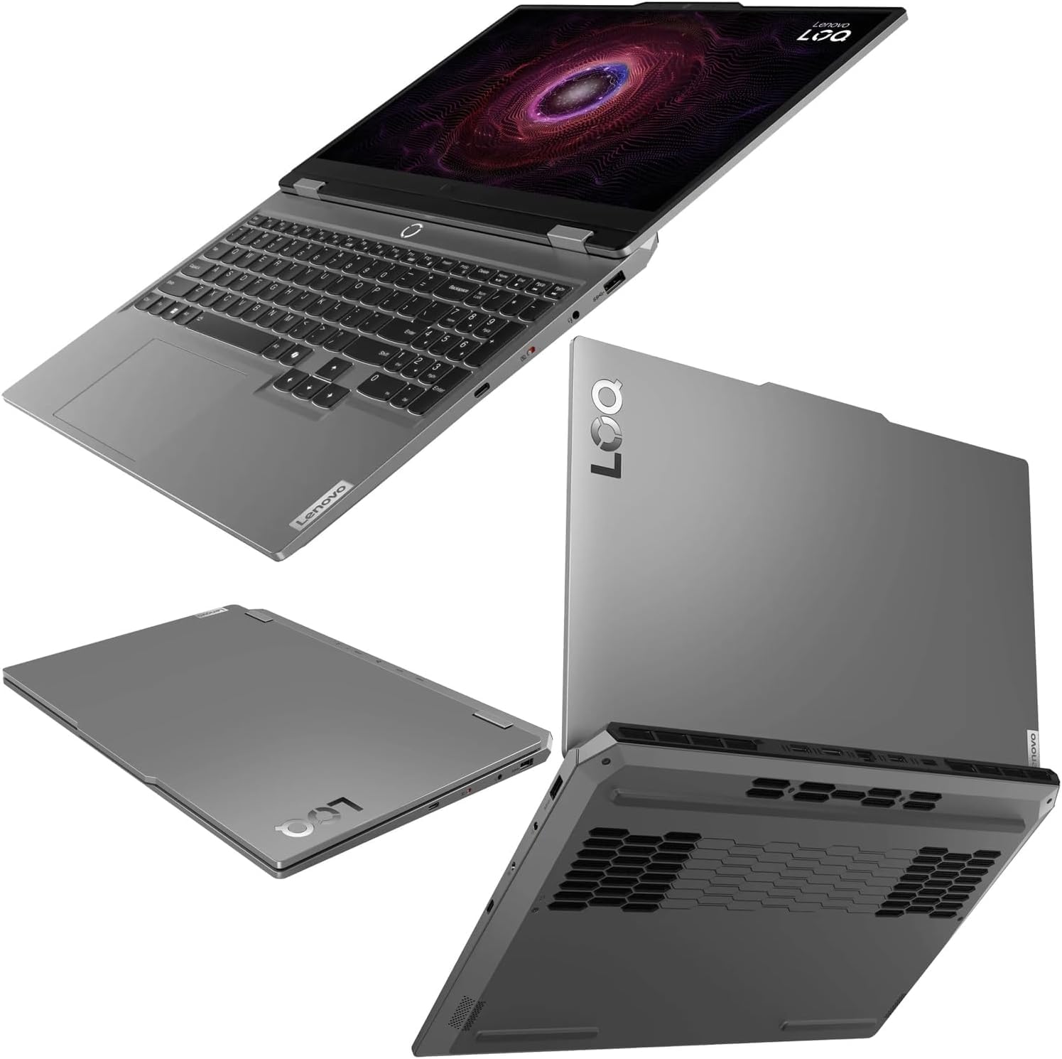 Lenovo LOQ Gaming Laptop, 15.6" FHD 144Hz Display, AMD Ryzen 5 7235HS Processor, GeForce RTX 4050, 32GB DDR5, 1TB SSD, Wi-Fi 6, Ethernet, USB-C, HDMI, Backlit Keyboard, Windows 11 Home