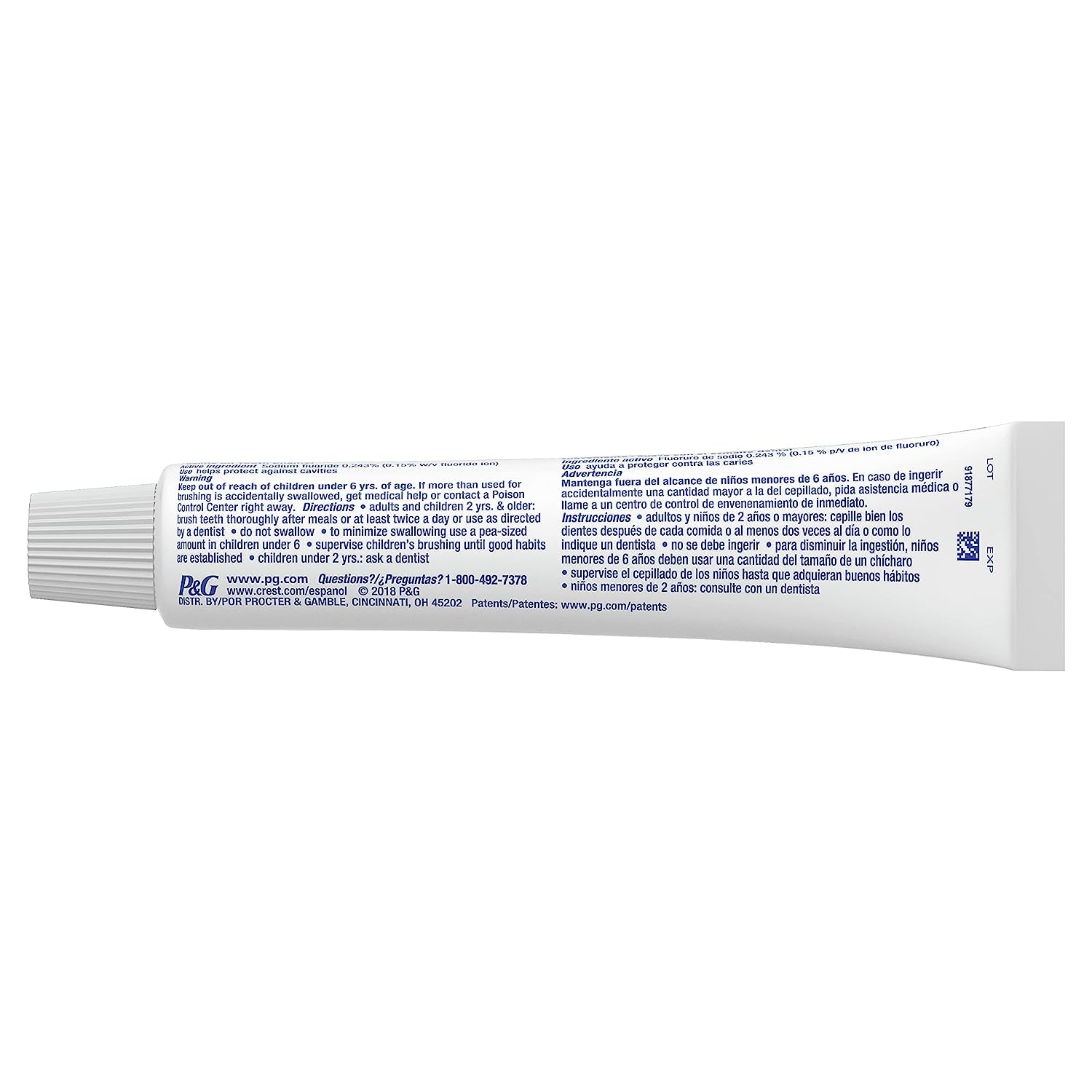 Crest + Scope Whitening Toothpaste - Pack of 3, 5.4 Oz Tubes - Anticavity Fluoride Toothpaste, Fresh Breath, Kills Germs - Tartar Protection, Enamel Protection - Minty Fresh Flavor