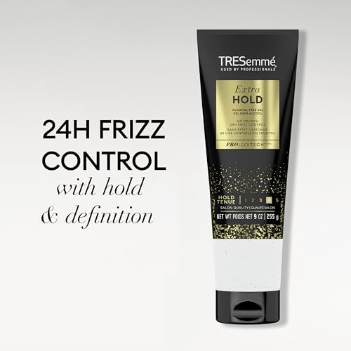 TRESemmé Hair Gel Extra Hold No Crunch 24H Frizz Control Alcohol-Free 5 oz