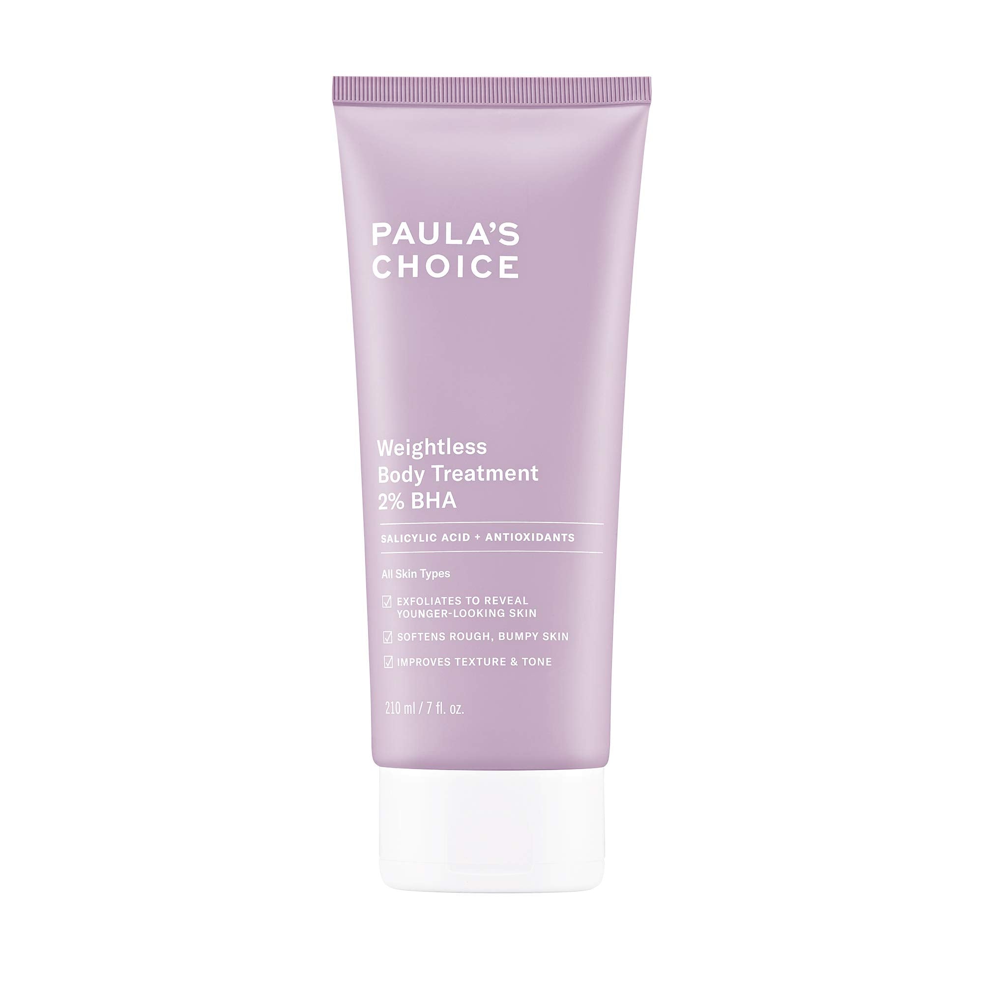 Paula's Choice Weightless Body Treatment 2% BHA, Salicylic Acid & Chamomile Lotion Exfoliant, Moisturizer for Keratosis Pilaris (KP) Prone Skin & Clogged Pores, Fragrance-Free & Paraben-Free