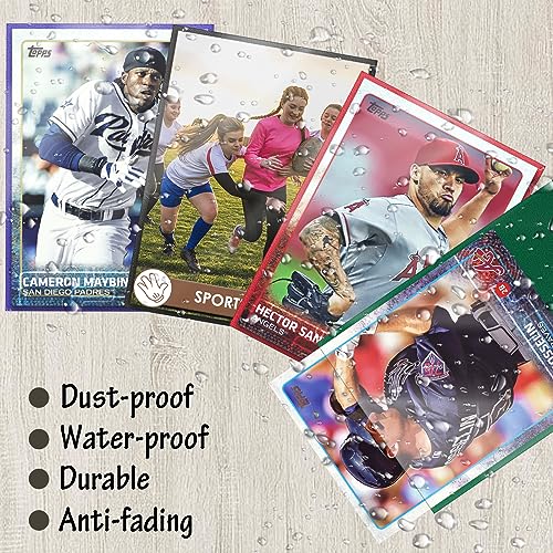 500 Pcs Card Sleeves for Trading Card, Matte Card Sleeves Deck Card Protectors Compatible with Baseball Cards, Sports Cards, Game Cards (White)