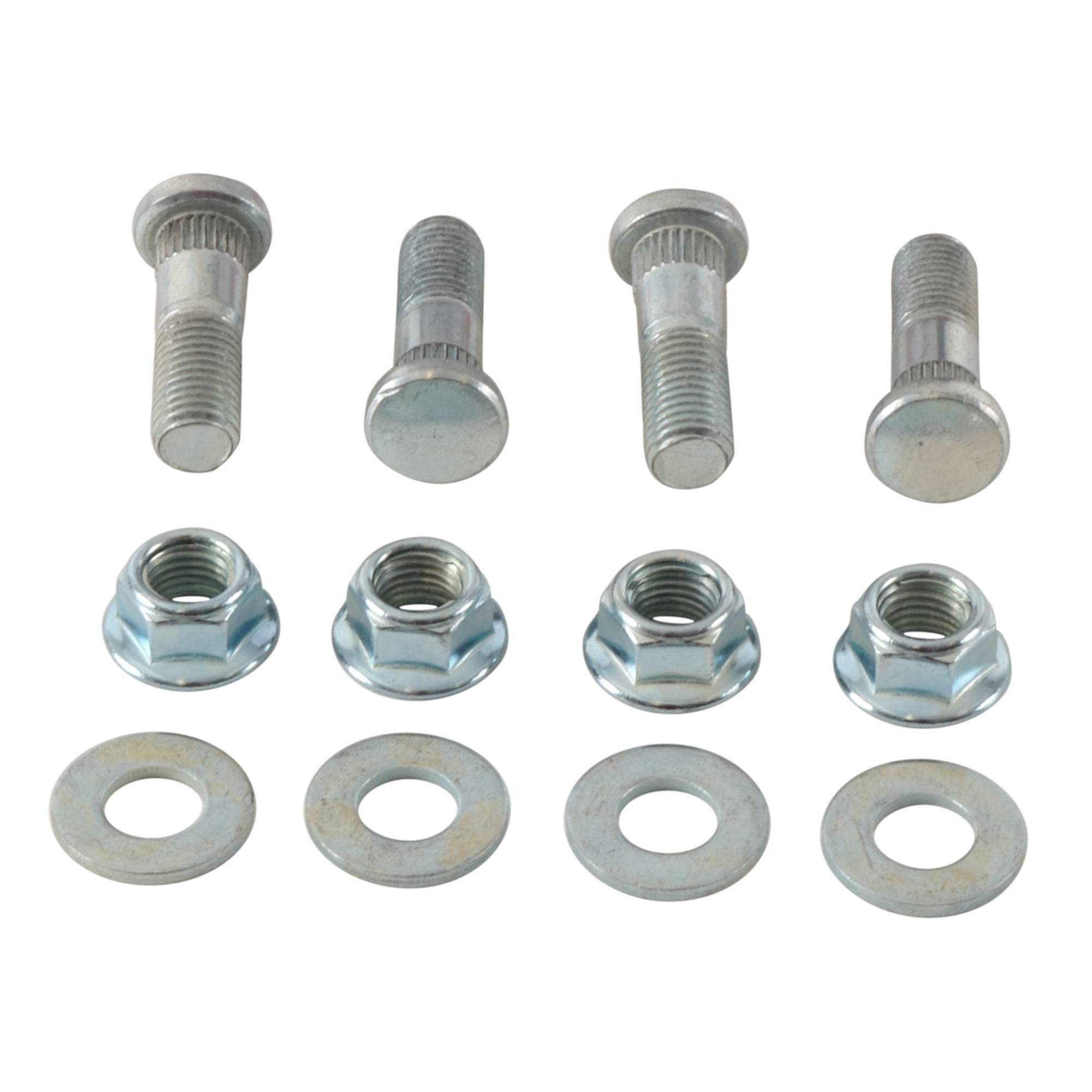 All Balls Racing 85-1066 Wheel Stud and Nut Kit Compatible with/Replacement For Suzuki LT 500 R 1987-1990