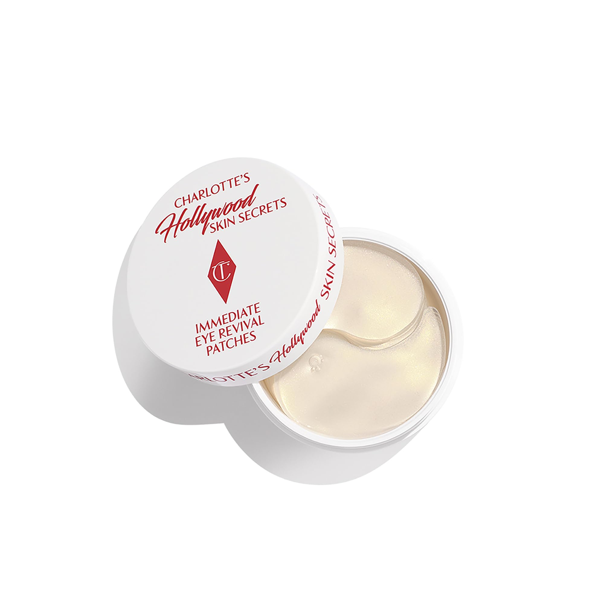Charlotte Tilbury Hollywood Skin Secrets Under Eye Patches - Radiance-Boosting Eye Patches for Puffy Eyes and Dark Circles - Infused with a Non-Slip & Non-Drip Cooling Hydrogel Cushion