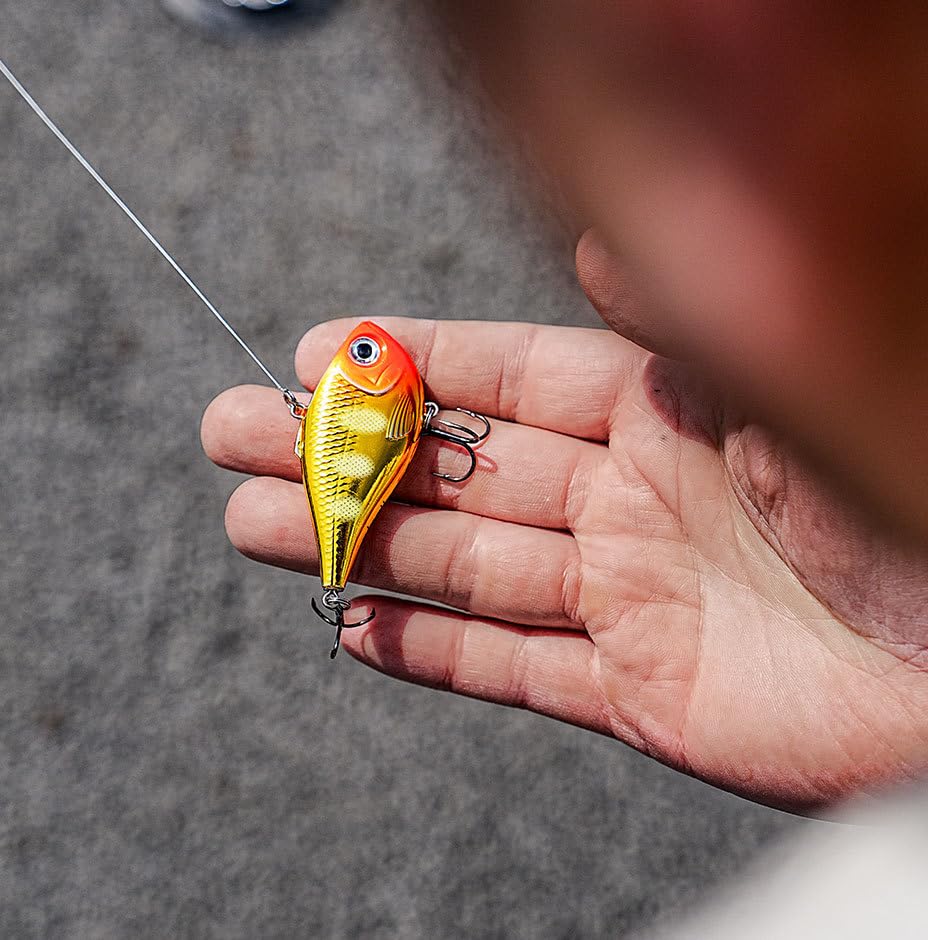 Rapala Rippin' Rap, Fishing Lure, Hard Bait, 2-3/4", Yellow Perch