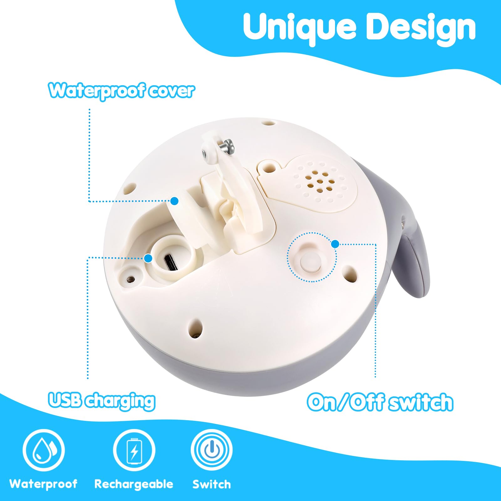 【2024 Upgraded】Baby Bath Toys, Toddler Bath Toys for Kids Ages 1-3, Light Up Whale Bath Toy Sprinkler, Christmas Baby Toys 6-12 12-18 Months Bathtub Fountain Spray Toy Baby Shower Birthday 1 2 3 Gifts