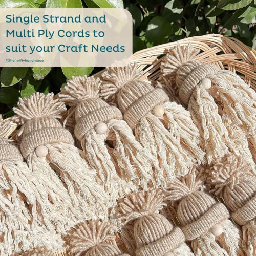 Nook Theory Cotton 4mm Macrame Cord 109 Yards - 3mm 5mm Soft Macrame Rope Perfect for Knots - Supplies for Wall Hangers & Boho Decorations - Cotton String (Forest Green 4mm)