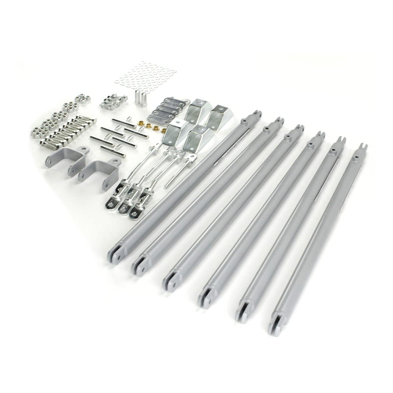 JT's Strong Arm Fifth-Wheel Jack Stabilizer Kit, Bolt-On Installation, Universal Compatibility, Telescoping Tubes, Eliminates Chassis Movement - 191023