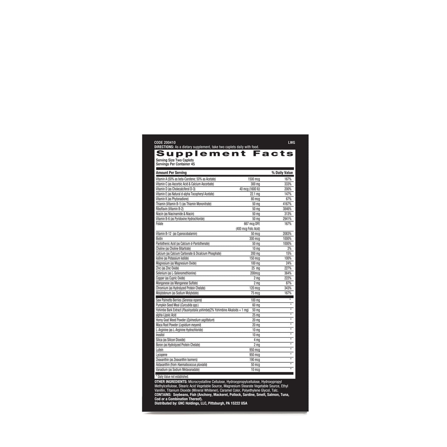 GNC Mega Men Prostate and Virility | Supports Optimal Sexual Health and Prostate Health | 90 Caplets