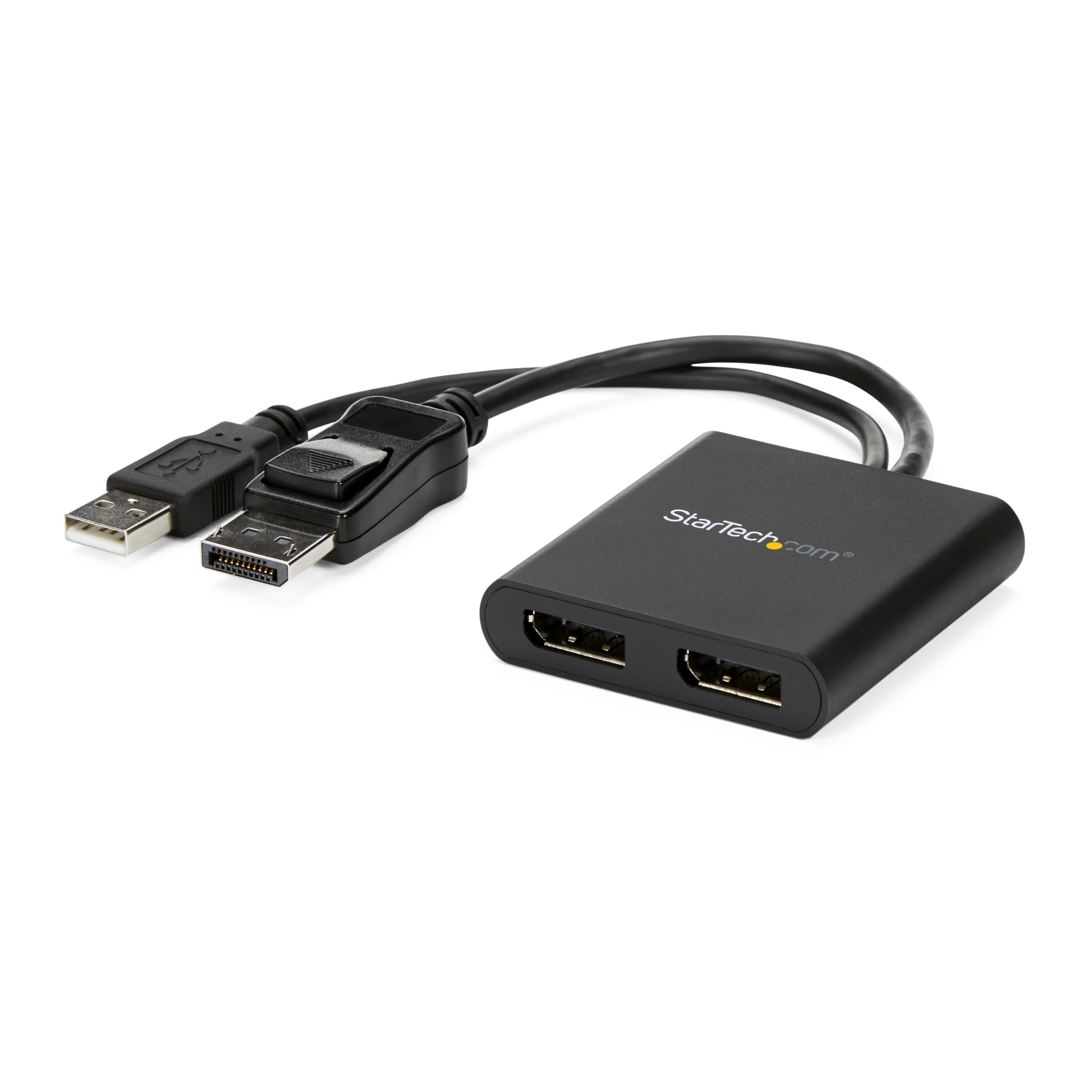 StarTech.com Dual-Monitor DisplayPort 1.2 Splitter, DP to 2x DP Multi-Monitor Adapter, 4K 30Hz/1080p 60Hz MST Hub for Windows