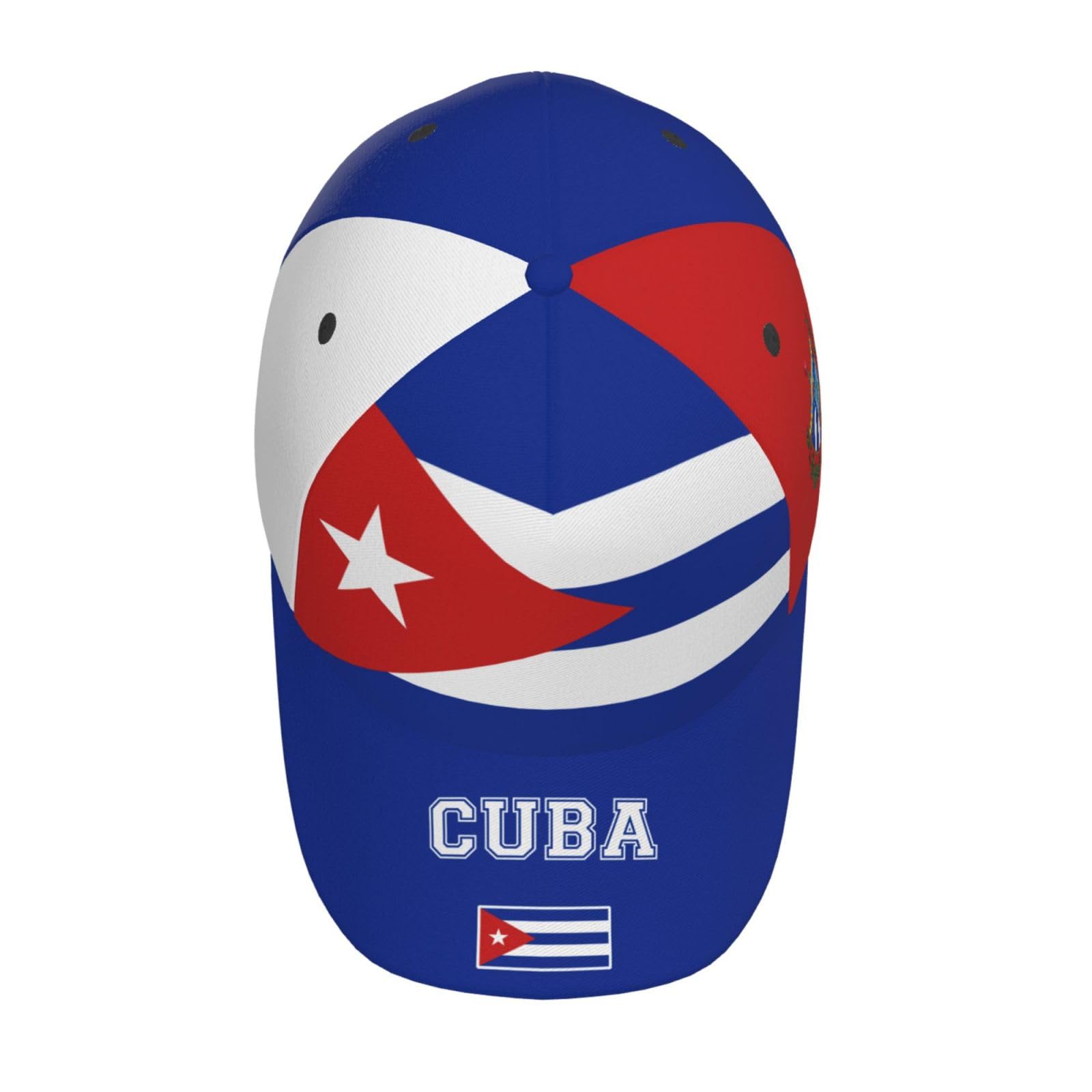 Cuba Flag Baseball Cap for Men Women, Fashion Flag of Hat Adjustable Sun Protection Visor Caps Trucker Hat Patriotic Dad Caps