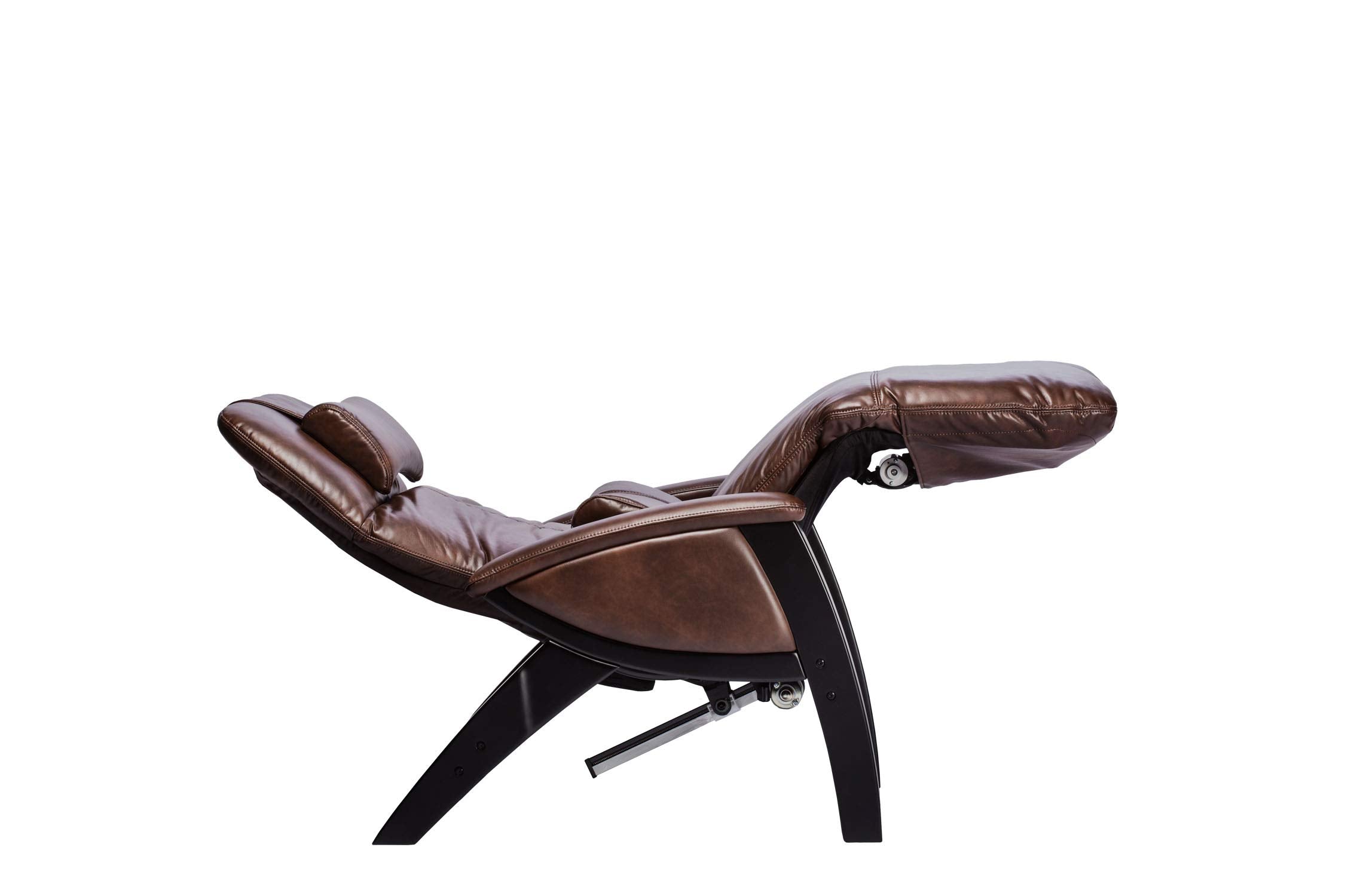 Svago ZGR Plus SV-395 Dual Power Infinite Position Zero Anti Gravity Recliner with Heat and Massage - Chestnut Faux Leat