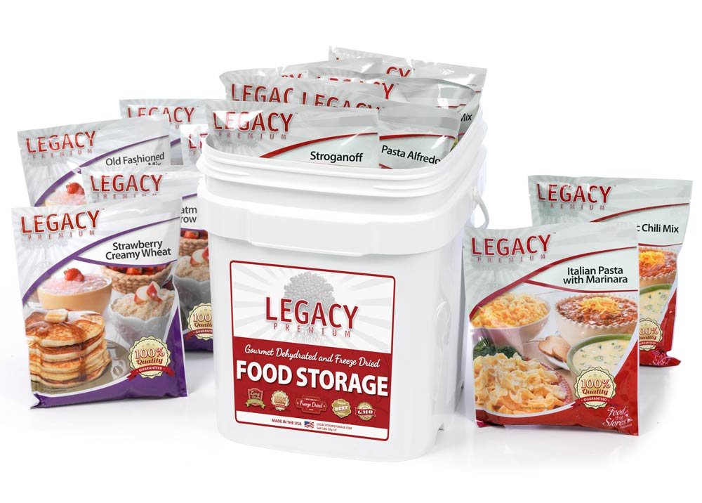 Survival Food Storage - 60 Large Servings - Freeze Dried Meal Assortment - 18 Lbs - Emergency Preparedness Supply Kit - Dehydrated Breakfast, Lunch & Dinner - Camping, Hiking Too, Essential for Emergency Preparedness, Heavy-Duty Water Storage