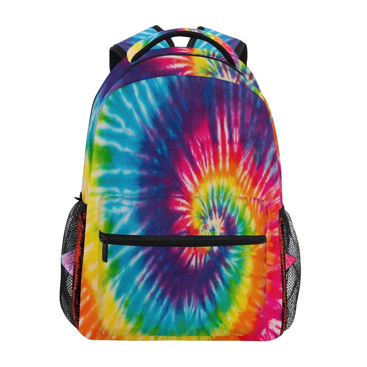 ALAZA Swirl Tie Dye Backpack Daypack School Bag Travel Shoulder Bag for Students Boys Girls