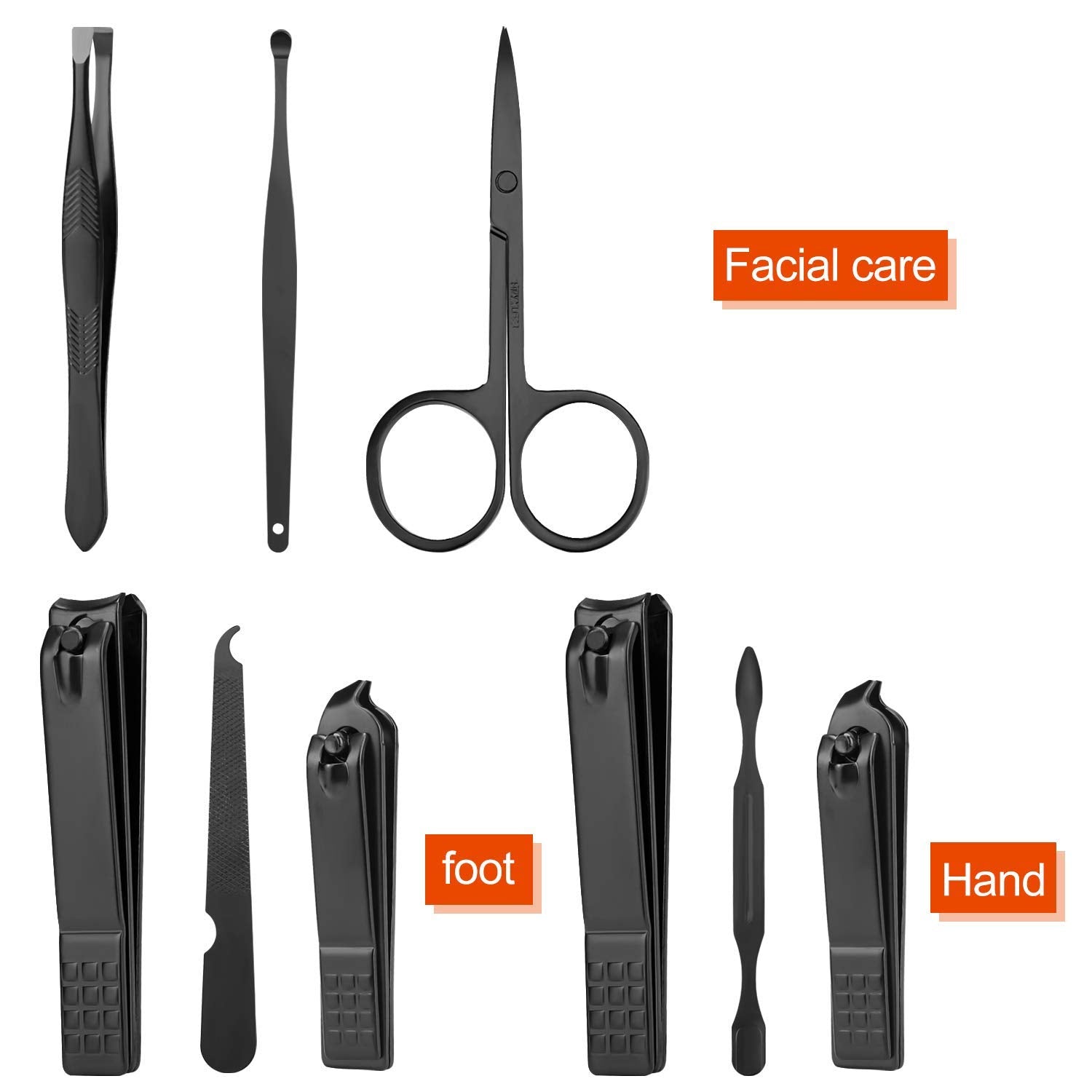 Manicure Set Personal Care Nail Clipper Kit Manicure Professional Manicure Pedicure Set Mens Accessories Personal Care Set Nail Grooming Kit Present for Men Husband Boyfriend Parent