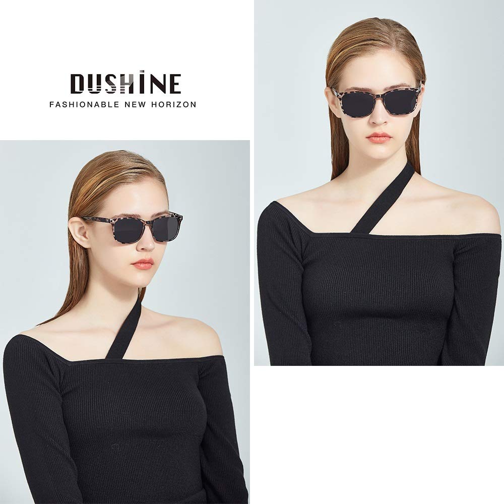 DUSHINE Polarized Sunglasses for Women Classic Retro Style UV400 Protection