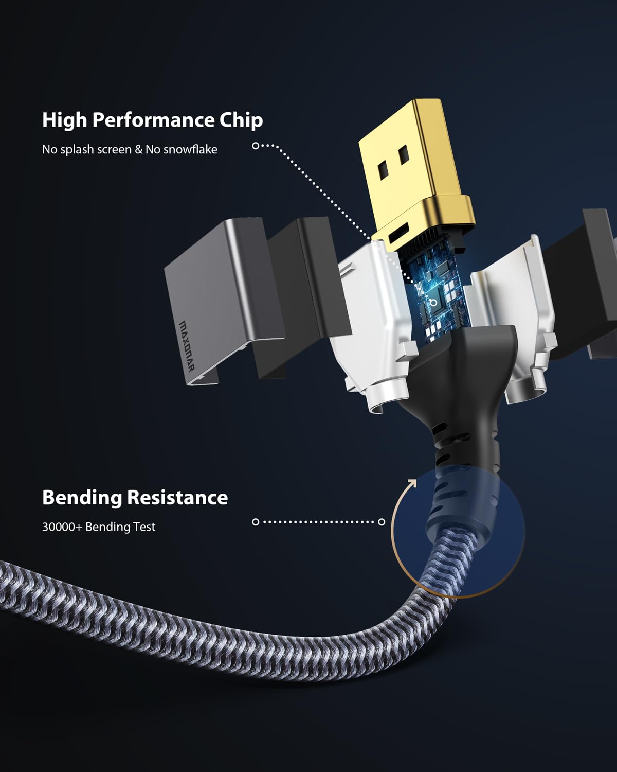 Maxonar USB C to DisplayPort Cable 8K@60Hz 4K@60Hz/144Hz/120Hz 5K@60Hz 2K@240Hz Thunderbolt 3 to DisplayPort Cable HBR3 DP 1.4 Adapter for MacBook Pro, Mac Mini, Dell XPS 1M/3.3Ft VESA Certified