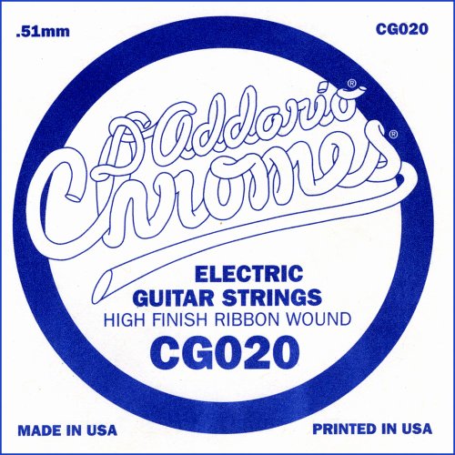 D'Addario CG045 Flat Wound Electric Guitar Single String, 045