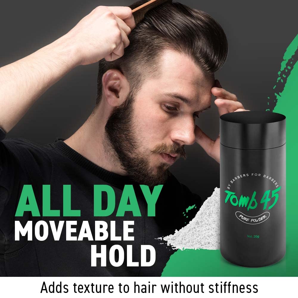 Tomb45 Pure Powder for Hair Styling, Texturizing & Volumizing Powder with Natural Matte Finish