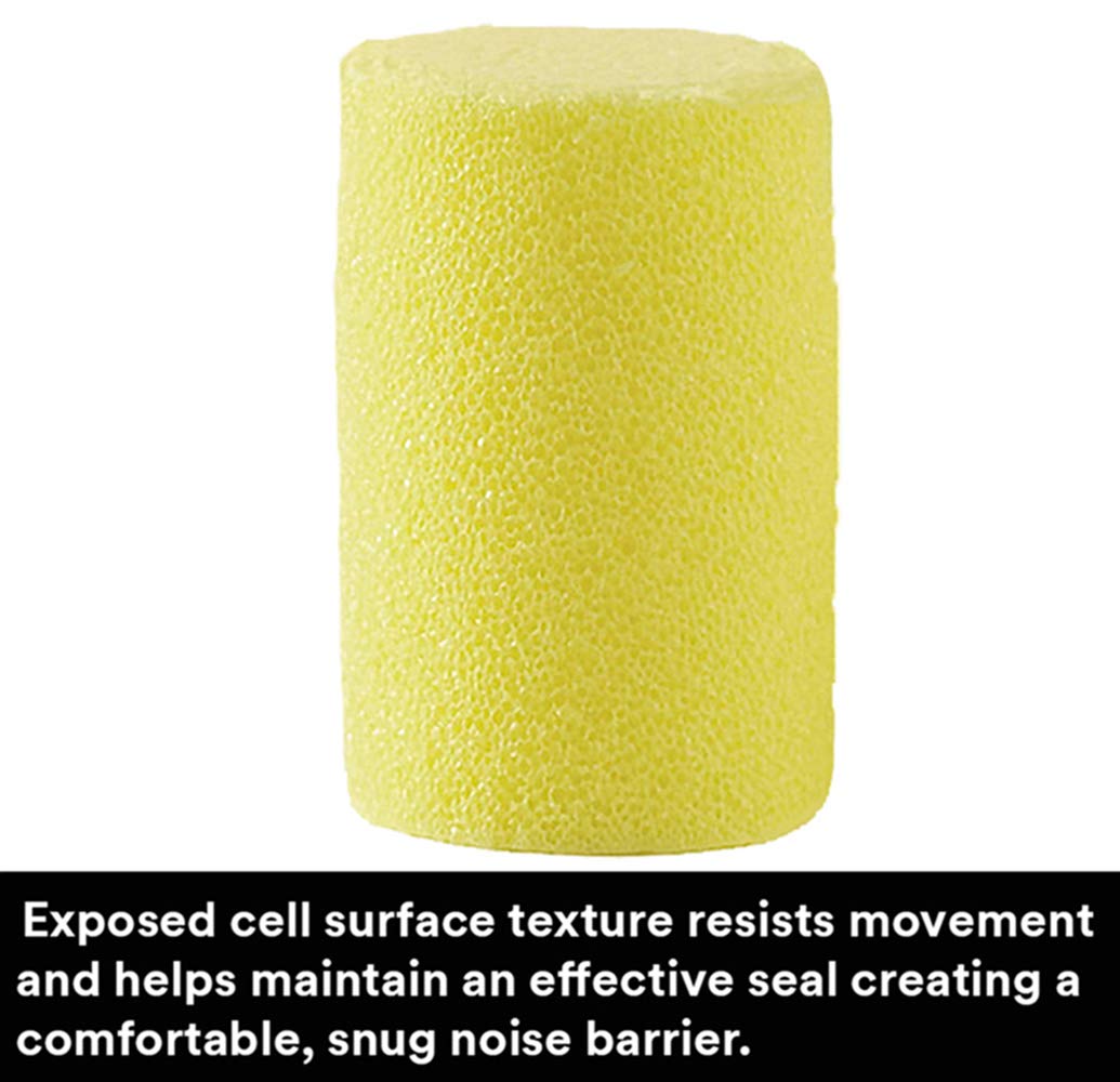 3M Ear Plugs, 200 Pairs/Box, E-A-R Classic 390-1000, Uncorded, Disposable, Foam, NRR 29, For Drilling, Grinding, Machining, Sawing, Sanding, Welding, Bulk