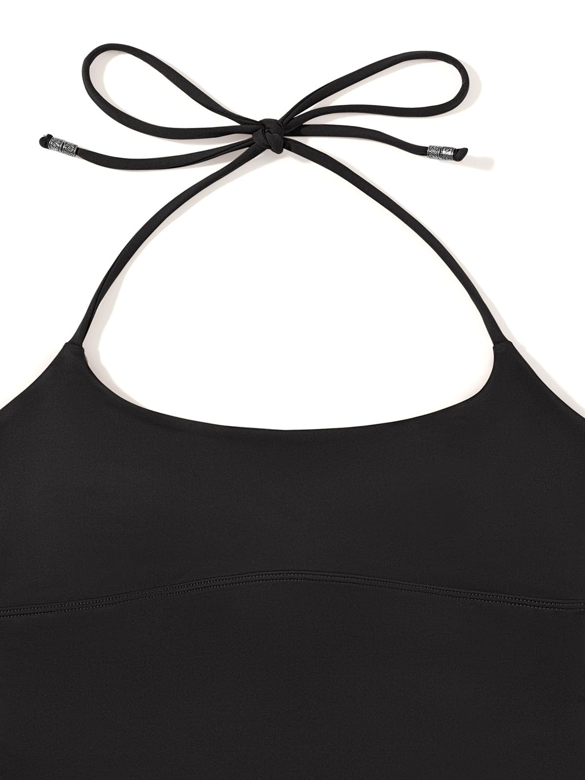 REORIA Women's Summer Sexy Halter Backless Double Lined Tank Top Going Out Y2k Trendy Sleeveless Camisole Crop Tops for Women 2025 Fashion Black Small