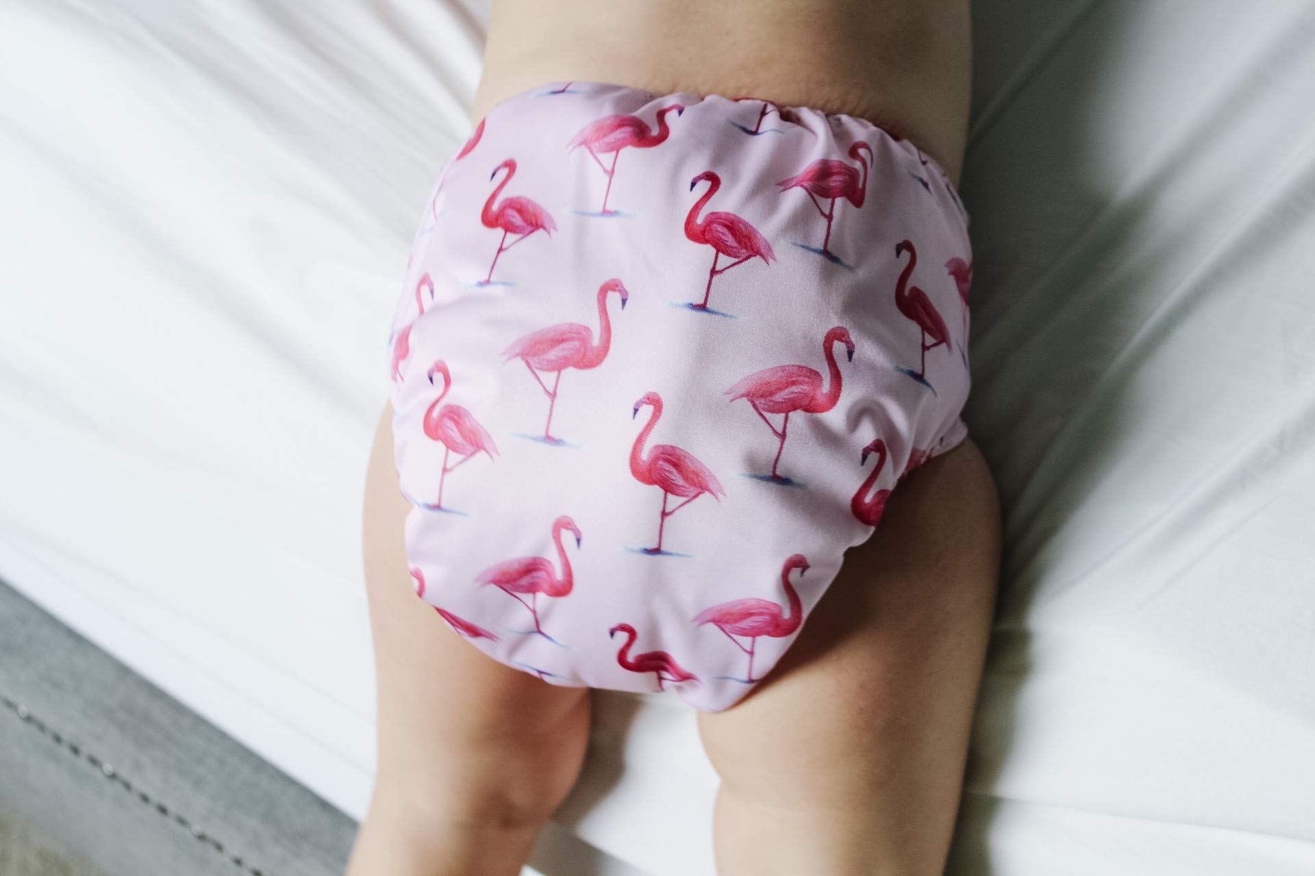 ALVA 6 Pack Cloth Diaper with 12 Inserts One Size Adjustable Washable Reusable Diaper Cover for Baby Girls and Boys