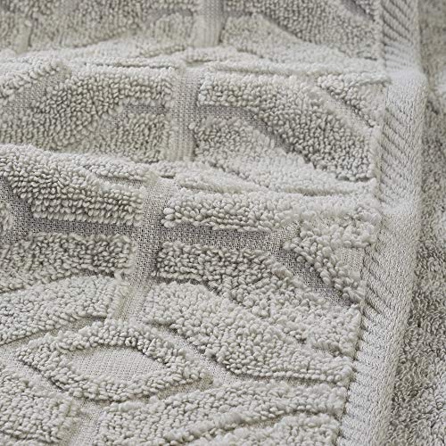 Amrapur Overseas 6-Piece Yarn Dyed Diamond Gate Jacquard Towel Set Blue