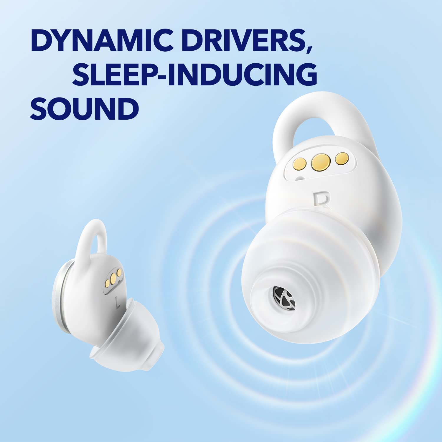 soundcore by Anker, Sleep A10 Bluetooth Sleep Earbuds, Noise Blocking Earbuds for Sleep, Comfortable Fit, Bluetooth 5.2, App, for Unlimited Sleep Sounds, Sleep Monitor, Personal Alarm, Side Sleeper