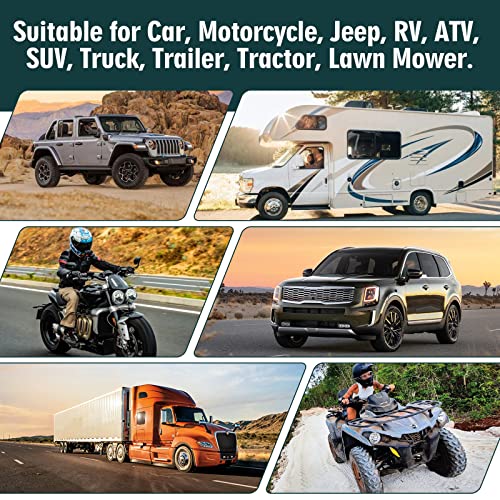 BETOOLL Universal Tire Repair Kit, Heavy Duty Sets of 2-24pcs Emergency Tire Plug Kit, for car Motorcycle, Truck, ARB，ATV, Tractor, RV, SUV, Trailer