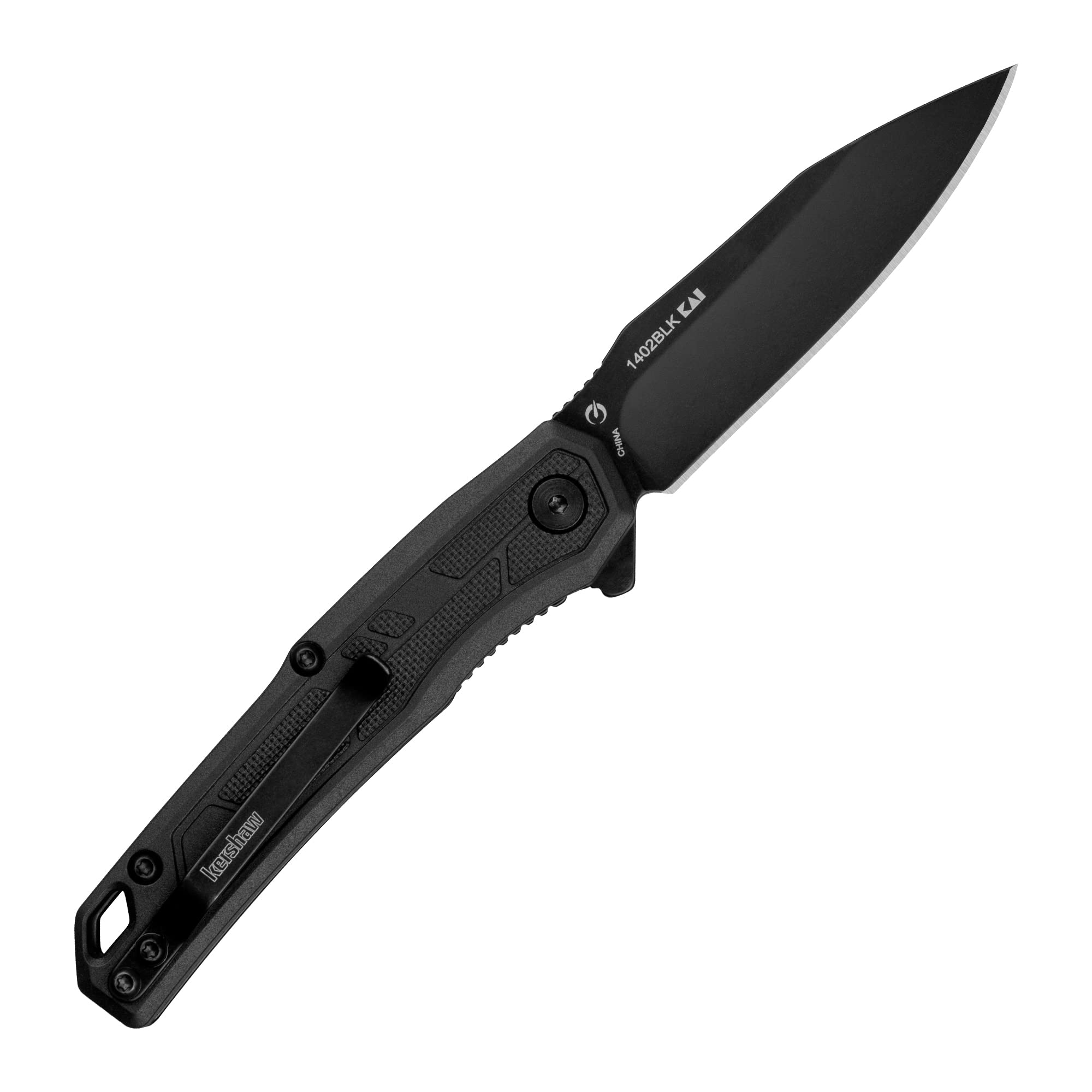 Kershaw 2.75" Tactical Pocket Knife Bundle with Smith's 2-Step Knife Sharpener for Fillet, Pocket, Hunting Knives