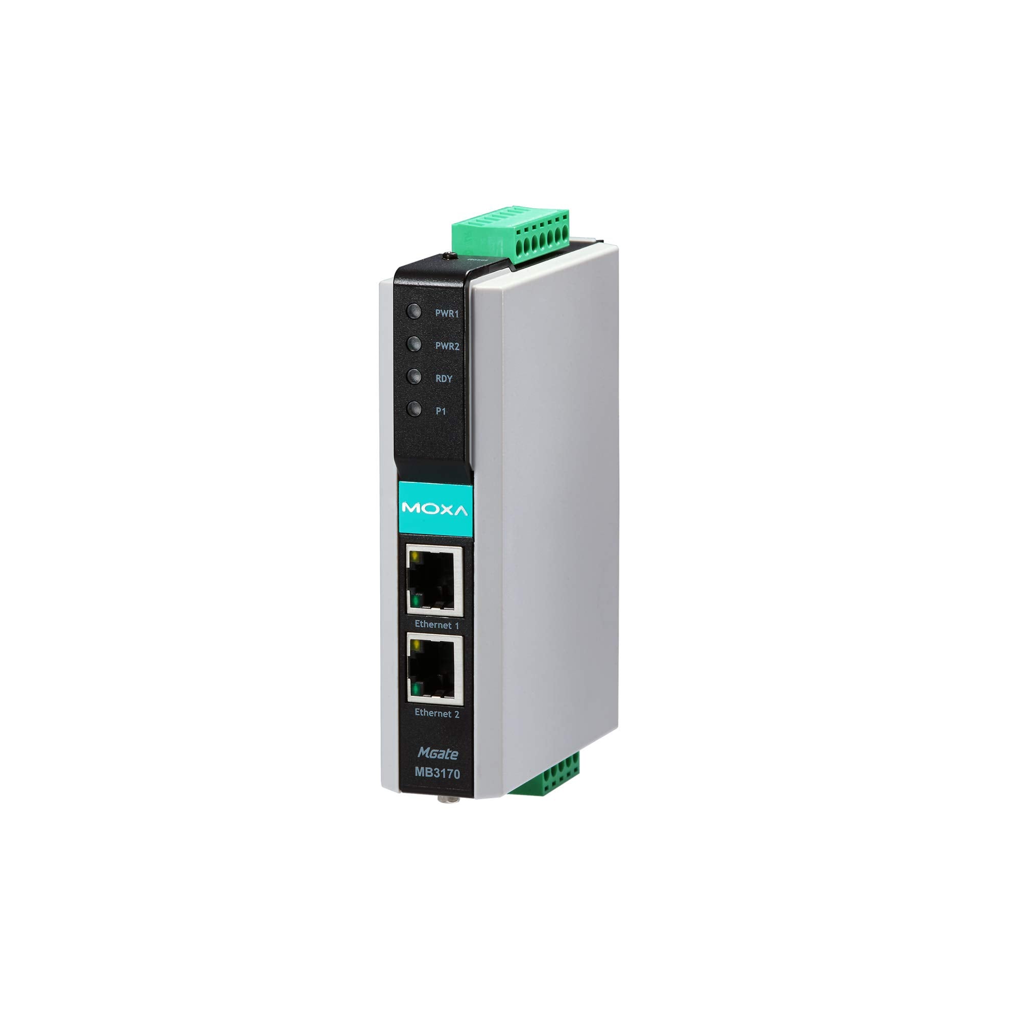 Moxa Americas,Inc. - MGATE MB3170-1 Port Modbus TCP to Serial Communication Gateway