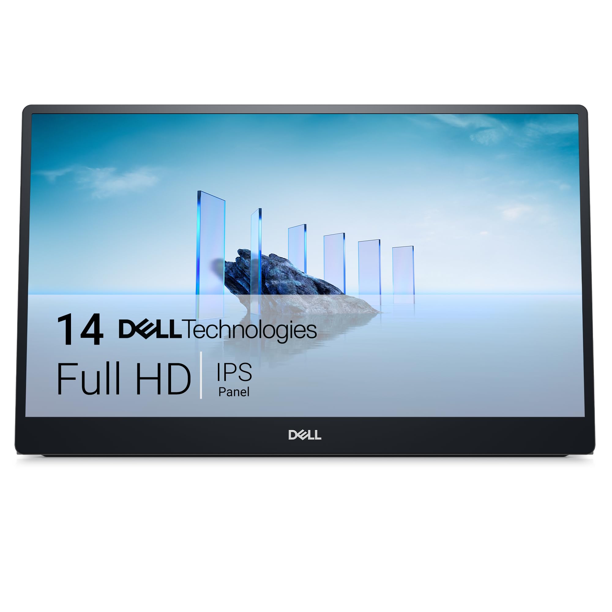 Dell 14 Portable Monitor - P1424H - 14-inch Full HD (1080p) 1920 x 1080, IPS Panel, USB-C connectivity, Comfortview, 3-Year Advanced Exchange Service - Silver