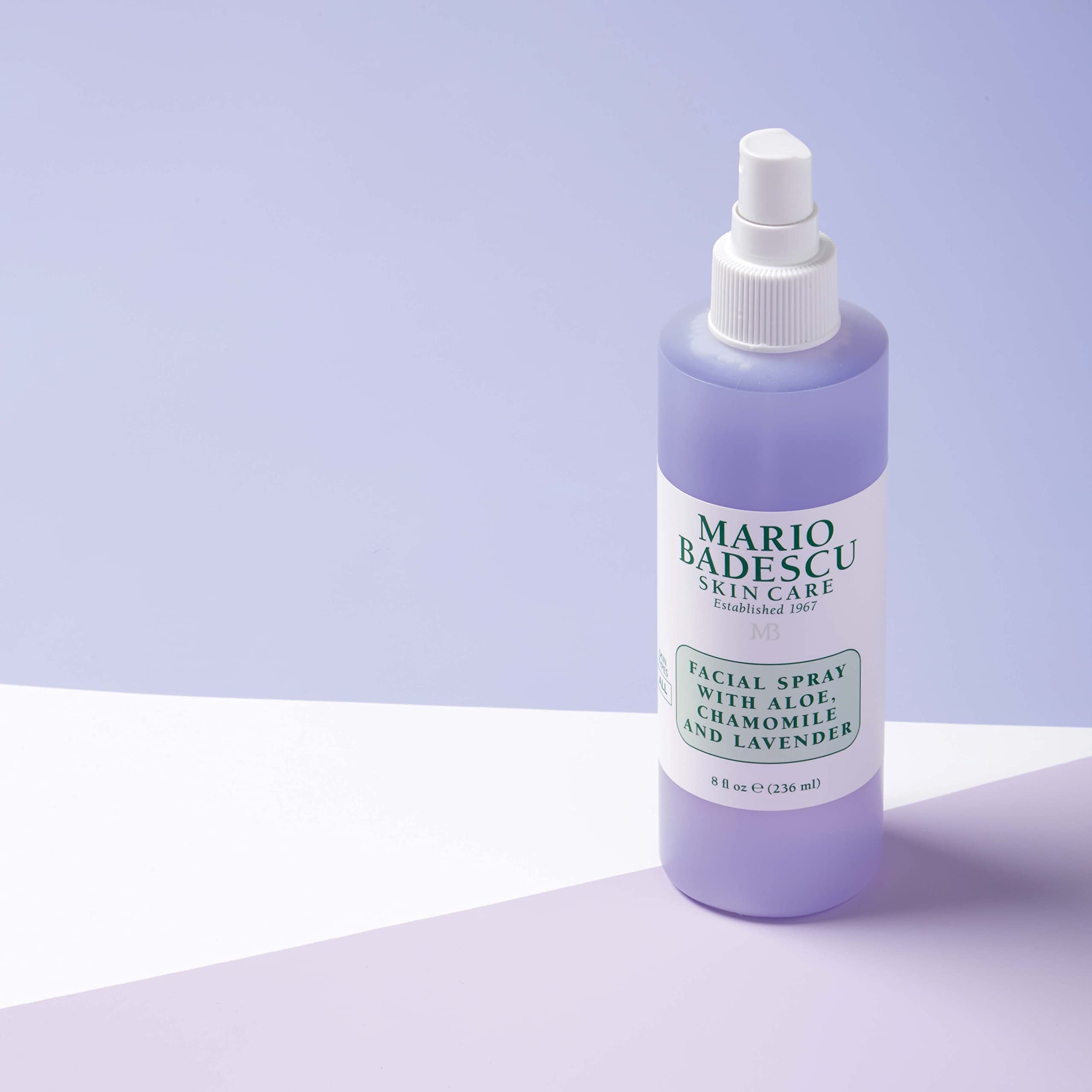 Mario Badescu Facial Spray with Aloe, Chamomile and Lavender for All Skin Types | Face Mist that Hydrates and Restores Balance & Brightness | 8 FL OZ