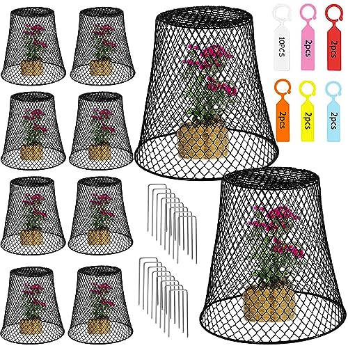 Sapbontchi Garden Cloches for Plants, Chicken Wire Plant Covers Plant Protectors from Animals Plant Protector Metal Plant Cages to Keep Rabbits Out Bunnies Chicken Squirrels Bird Out