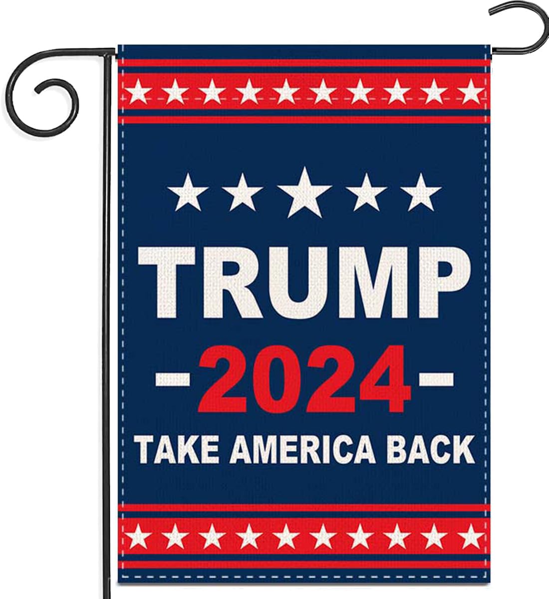 ERT Donald Trump 2024 Garden Flag Double Sided 12X18 Inch Outdoor Take America Great Flag President Flags MAGA