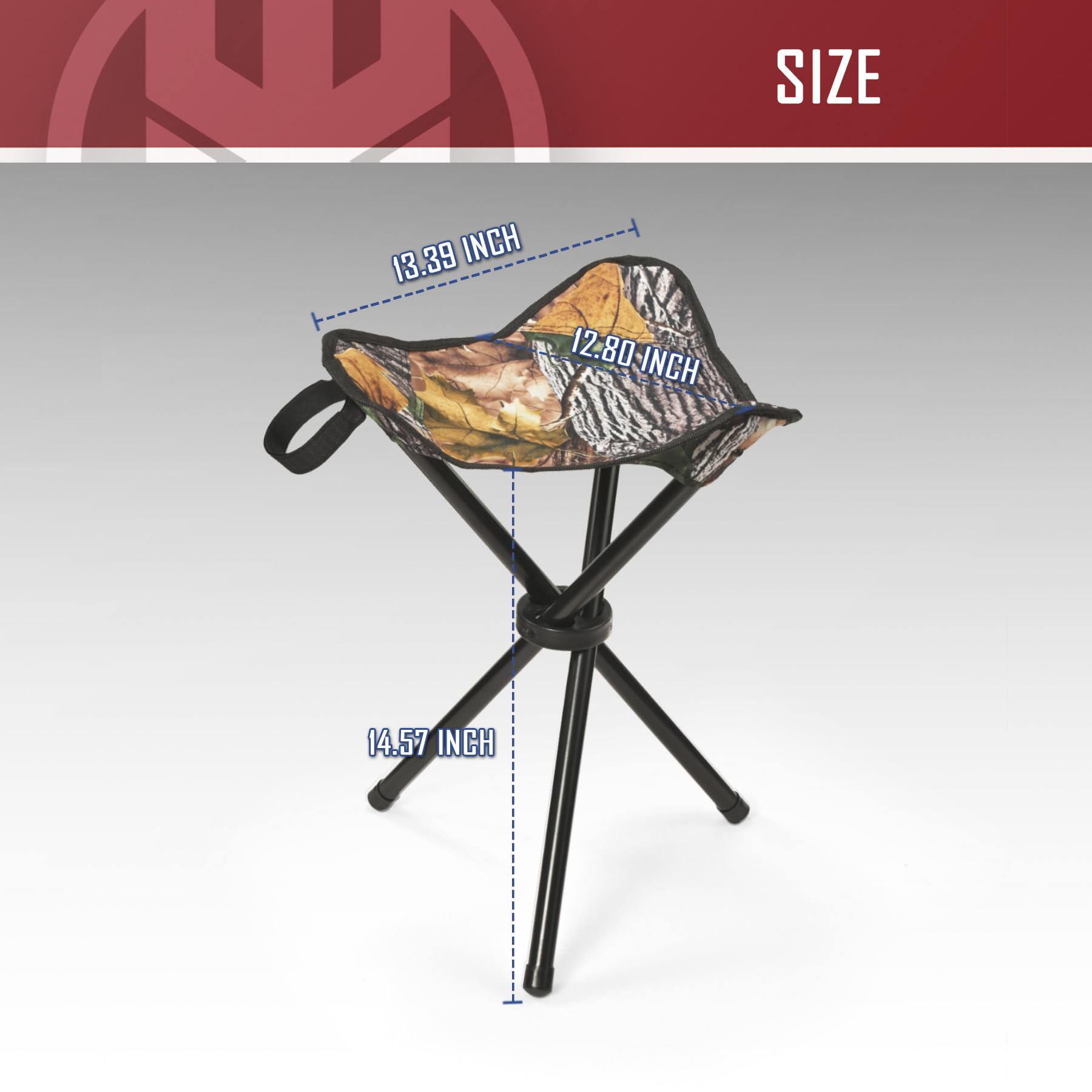 KNINE OUTDOORS Hunting Chair, Hunting Seat, Heavy-Duty Tripod Stool, Lightweight, Portable Folding Design