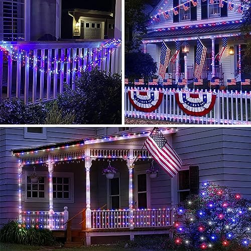 BHCLIGHT RGB Color Changing Halloween Lights with Remote, 66FT 200LED Purple and Orange String Ligthts for Outdoor/Indoor, Waterproof Tree Lights for Party Garden Halloween Christmas Decorations