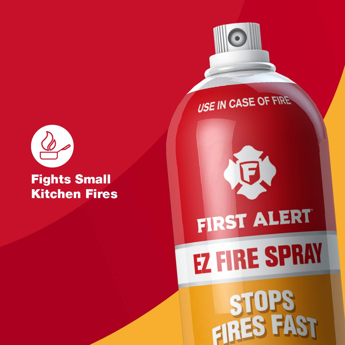 First Alert EZ Fire Spray, Extinguishing Aerosol Spray, AF400 Red 18 Ounce (Pack of 1)