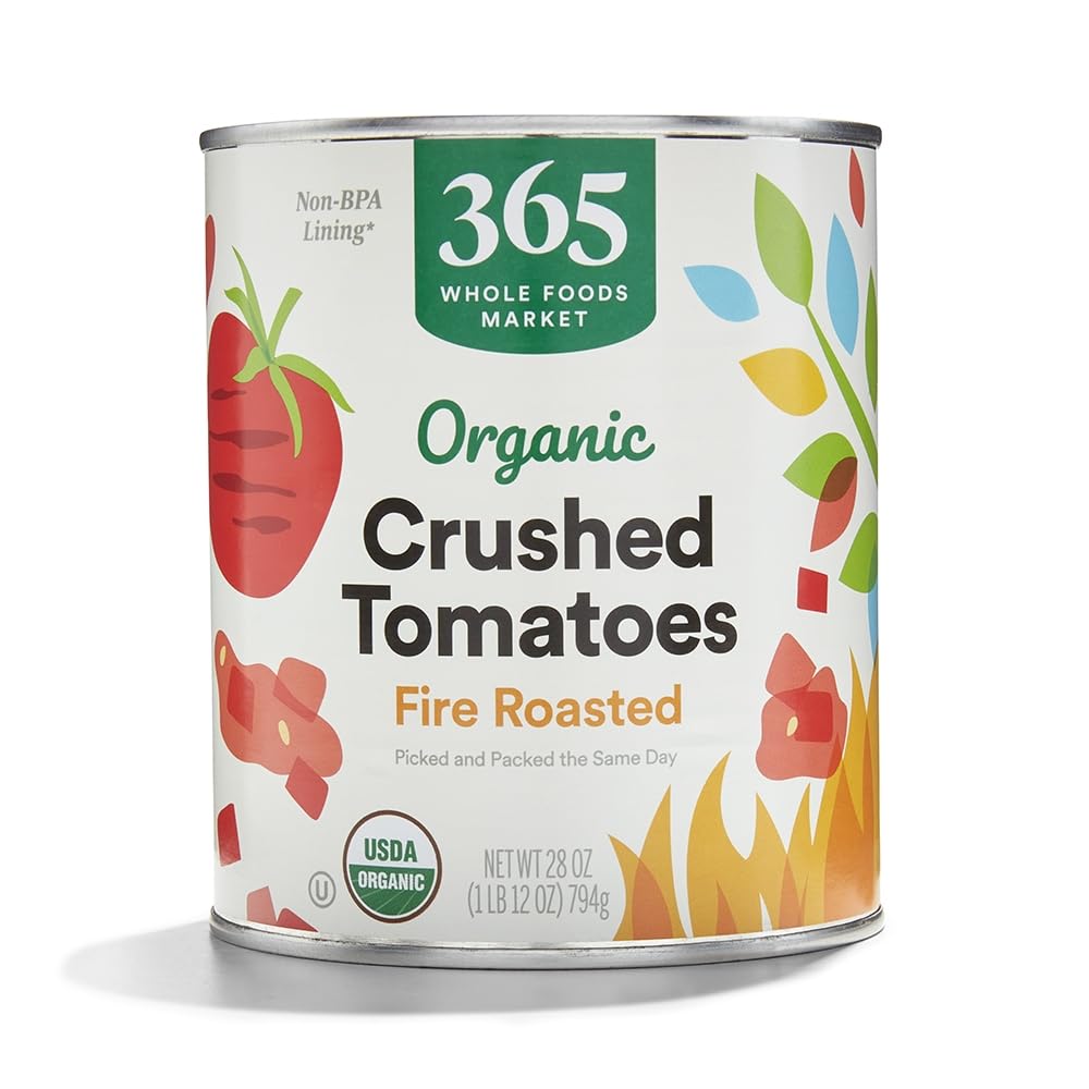 365 by Whole Foods Market, Tomatoes Crushed Fire Roasted Organic, 28 Ounce