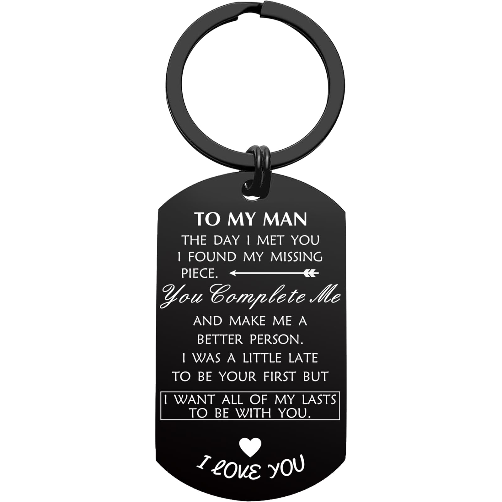 Hulomeck Fathers Day Dad Gifts from Wife, Men Father's Day Gifts for Husband Boyfriend, Birthday Anniversary Keychain Gifts