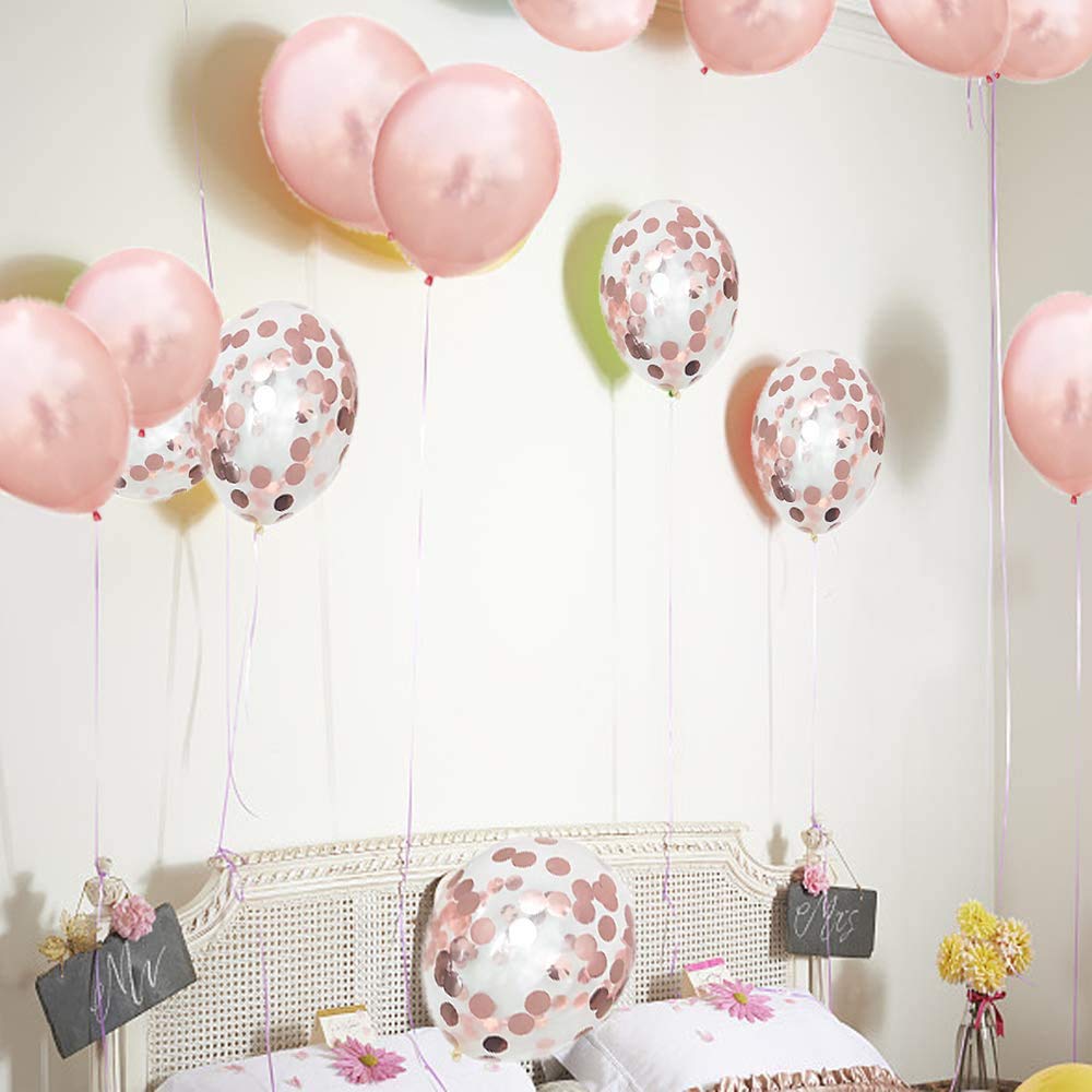 70th Birthday Decorations Party Supplies,70th Birthday Balloons Rose Gold,Number 70 Mylar Balloon,Latex Balloon Decoration,Great Sweet 70th Birthday Gifts for Girls,Photo Props