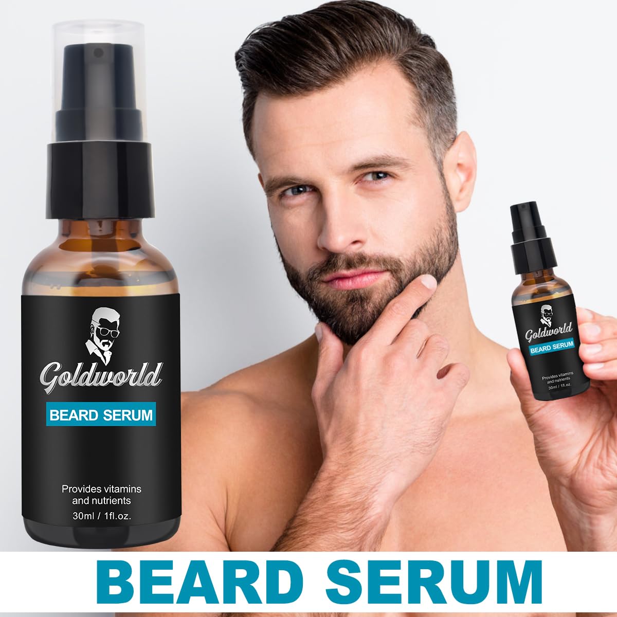 Beard Kit,Beard Grooming Kit w/Beard Wash/Shampoo,2 Packs Beard Oil,Beard Balm,Beard Wash,Brush,Comb,Scissor,Storage Bag,E-Book,Beard Care&Trimming Kit