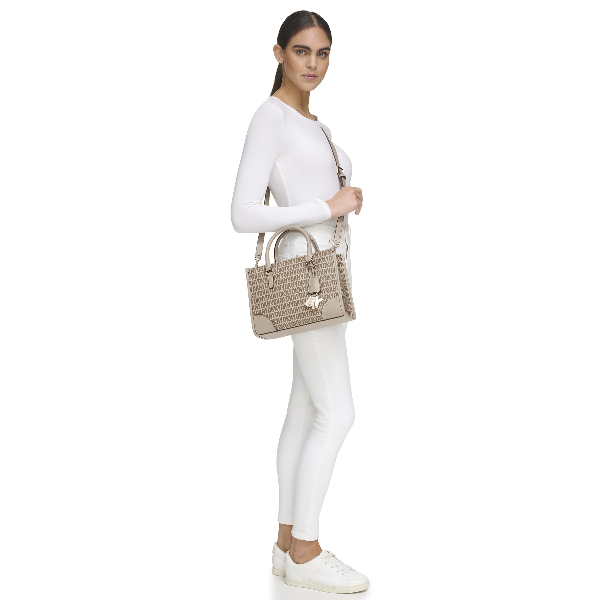 DKNY Perri Satchel Bag, Chino/Toffee