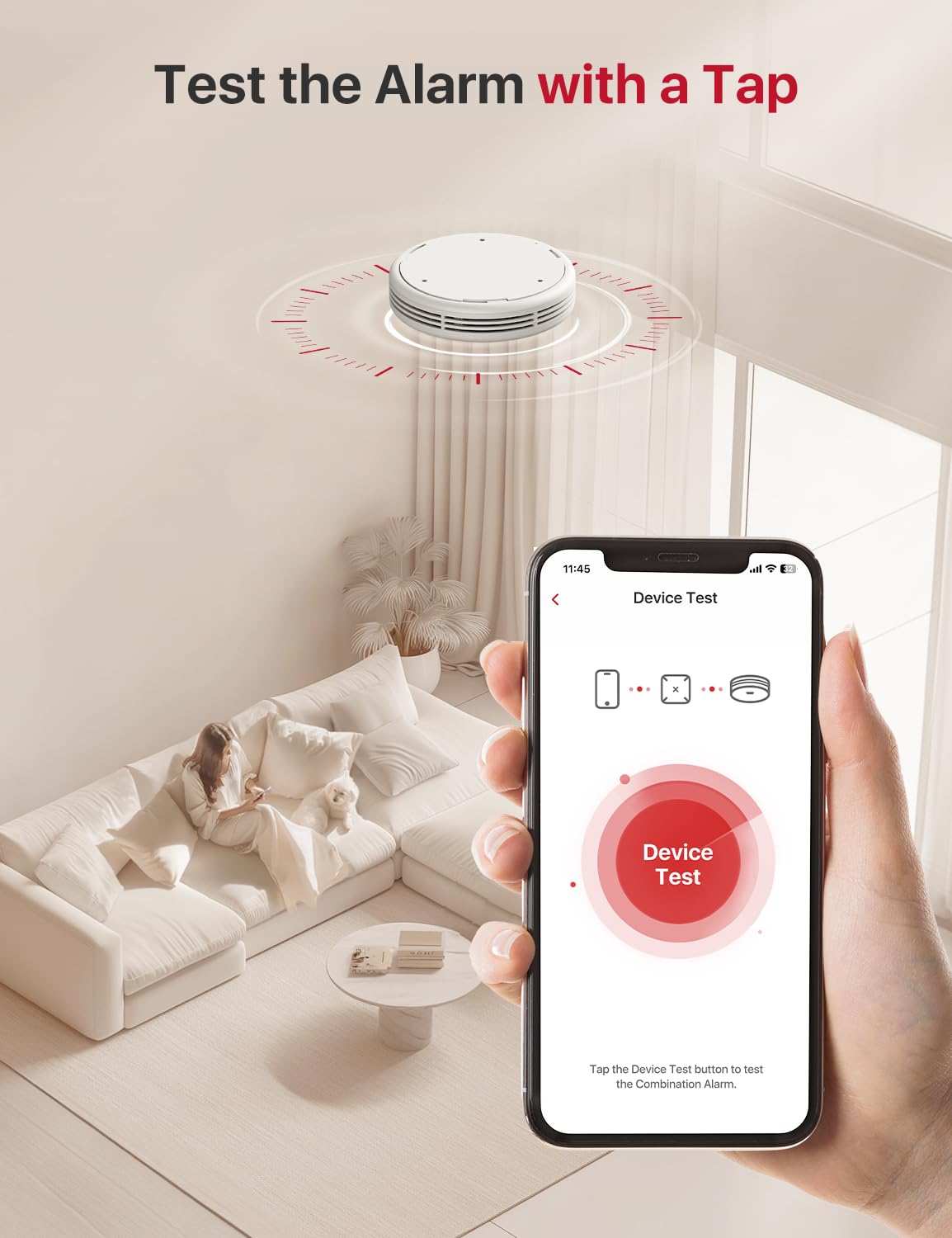 X-Sense Combination Smoke and Carbon Monoxide Detector with Voice Location, Interconnected Smoke Detector Carbon Monoxide Detector Combo with Base Station (Included), Model XP0A-MR31