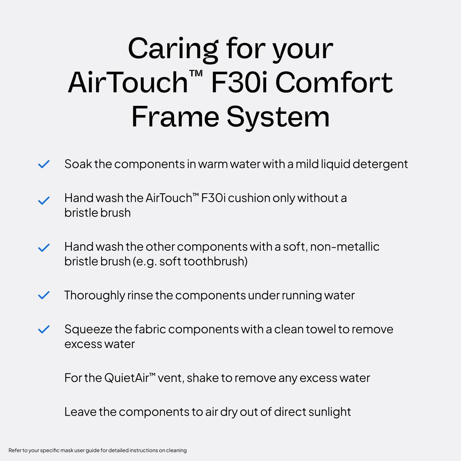 Resmed AirTouch F30i Comfort Frame System Without Headgear - Large Cushion/Standard Frame