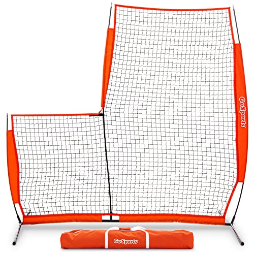 GoSports Baseball & Softball Pitching Screen - Pitcher Protection Net - L Screen or I Screen