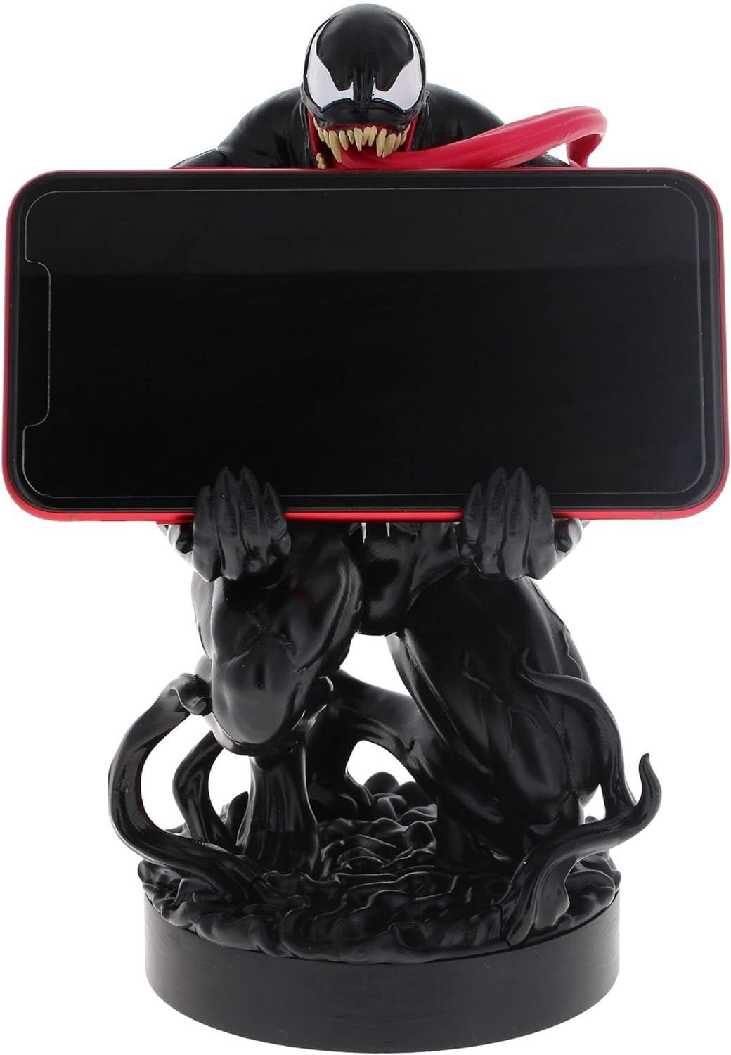 Exquisite Gaming: Marvel: Venom - Original Mobile Phone & Gaming Controller Holder, Device Stand, Cable Guys, Licensed Figure