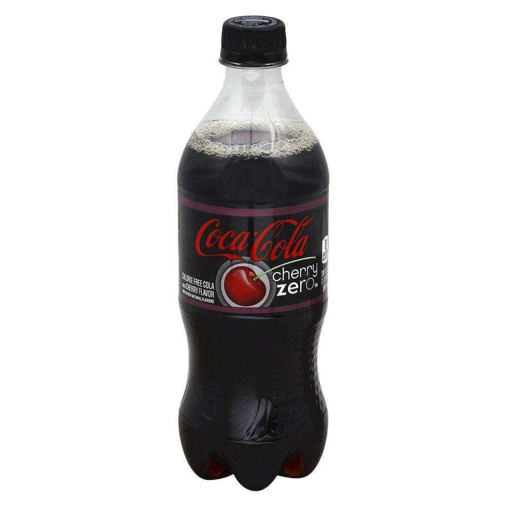 Coca-Cola, Cherry Coke Zero Soda, 20 Ounce (24 Bottles)