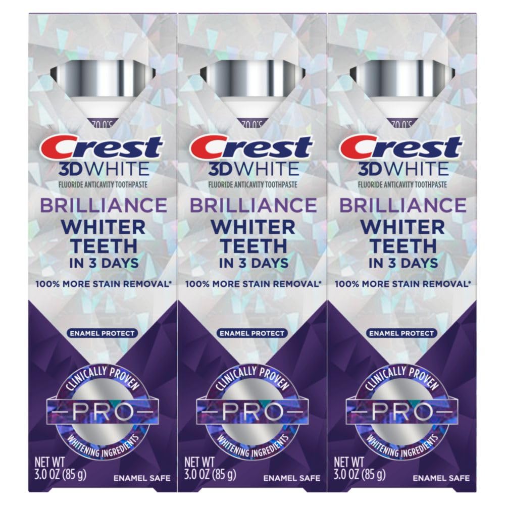 Crest 3D White Brilliance Pro Enamel Protect 3oz 3 Pack